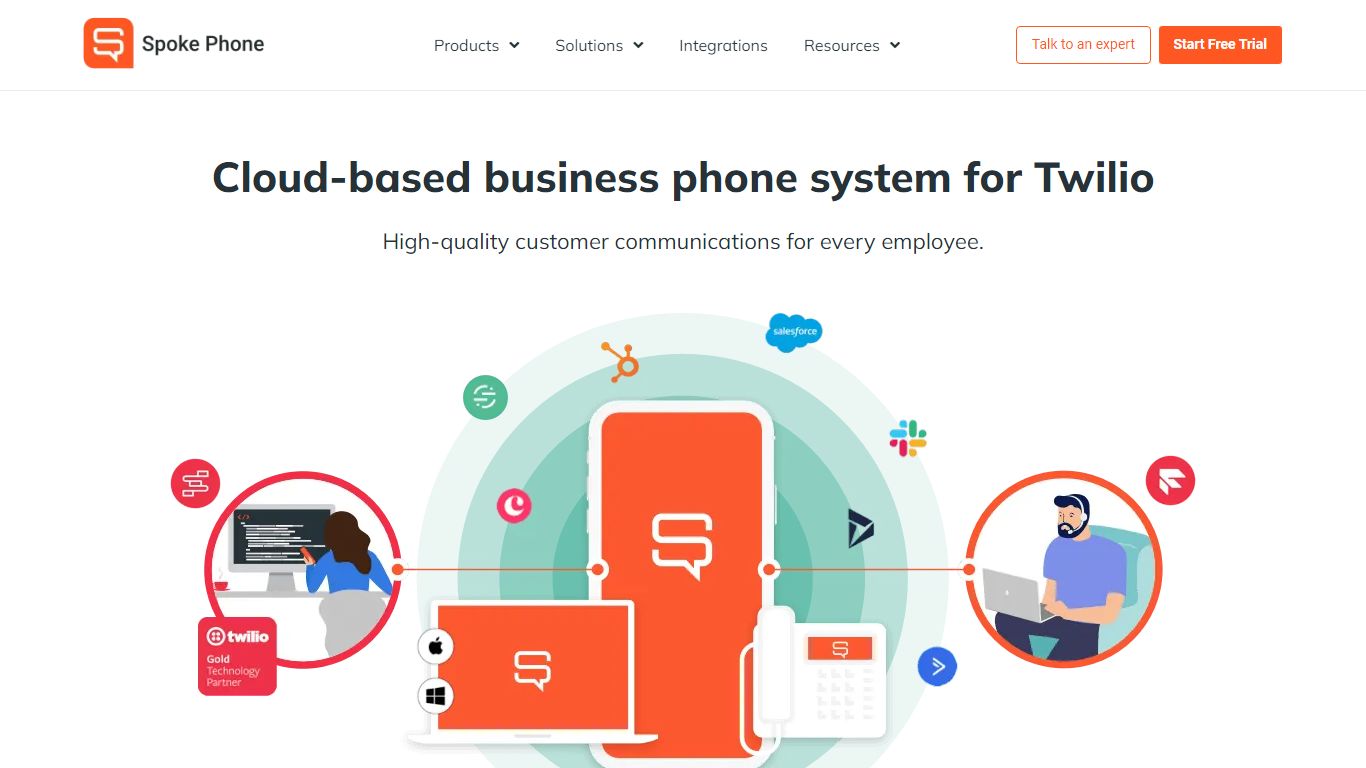 Cloud-Based Business Phone System for Twilio | Spoke Phone